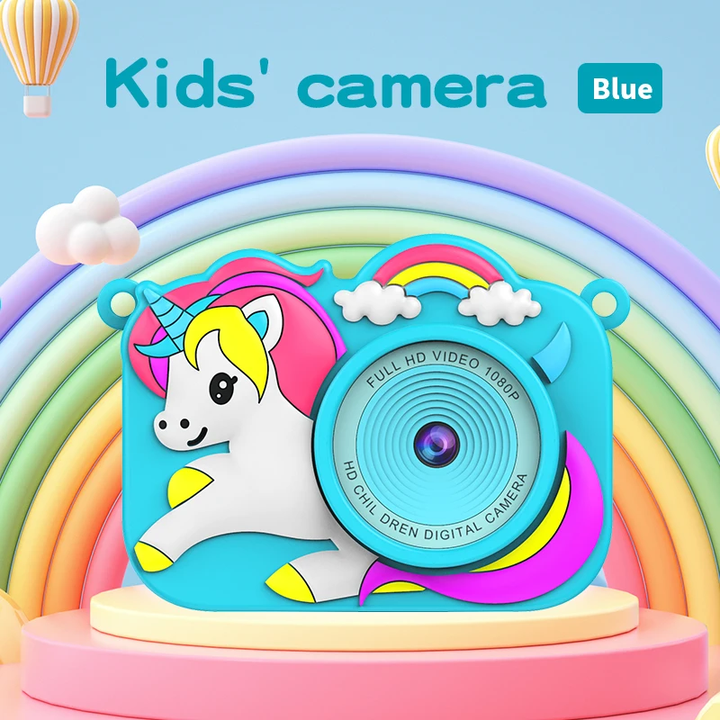 Boys girls kids camera toys Children Digital Video Camcorder Camera with Cartoon Silicone Cover Kids Selfie Camera