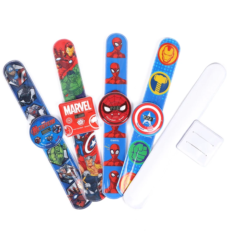 Beian New Fashion Cheap Custom Digital Kids PVC Slap Wrist Watch