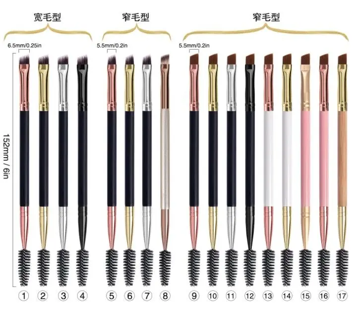 wholesale makeup brush Oem your brand single eyebrow brush private label black makeup brush