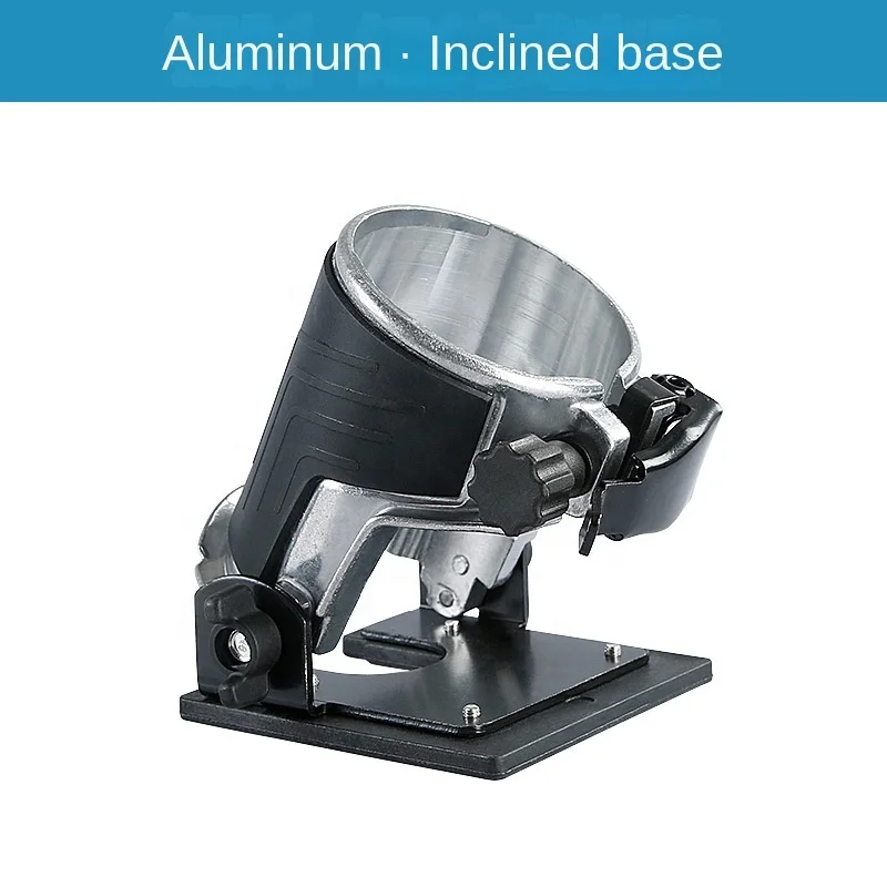 Trimming machine base joint joint machine adjustable 45 degrees aluminum alloy slot woodworking machine general accessories