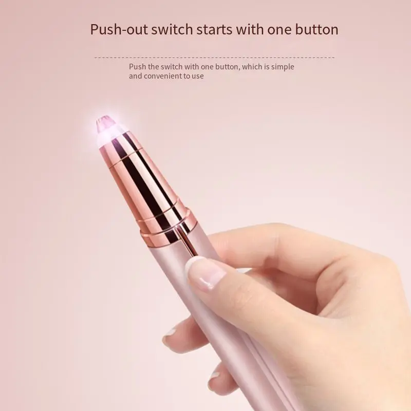 Hair removal pen Mini electric eyebrow trimmer lipstick shape electric eyebrow trimmer razor for women