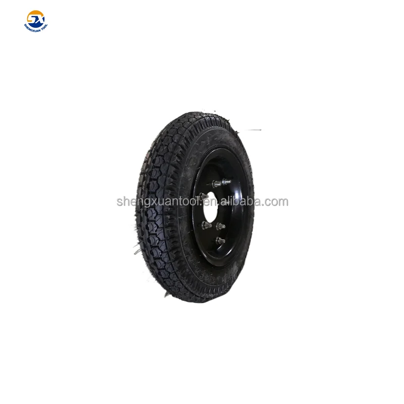4.00-10 steel rim big size wheelbarrow dual wheel