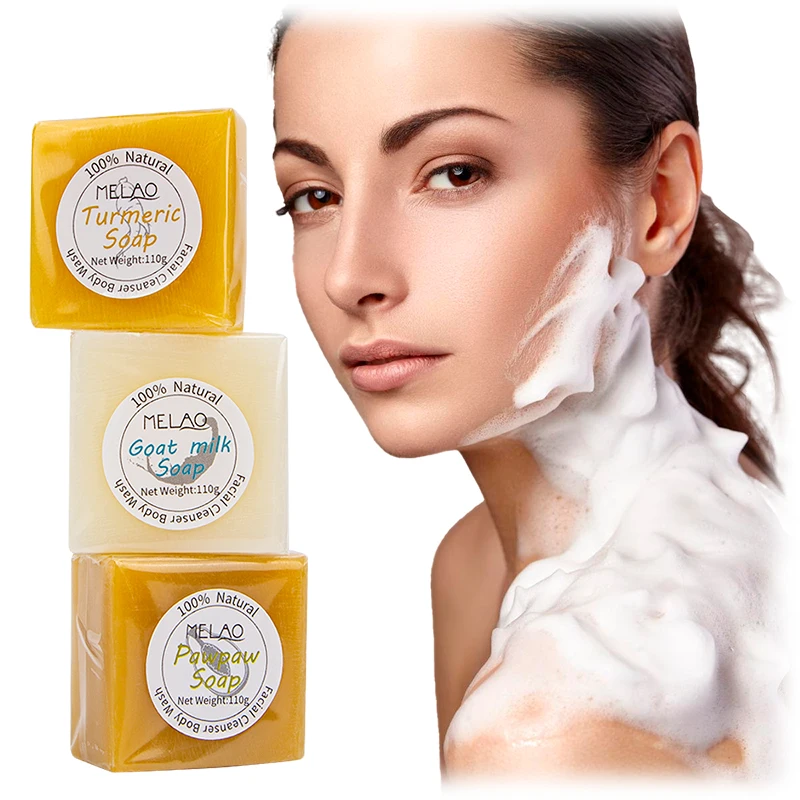 Turmeric Soap Face Anti Acne Remove Pimples Dark Spots Skin Whitening Organic Ginger Hand Made Tumeric Soap