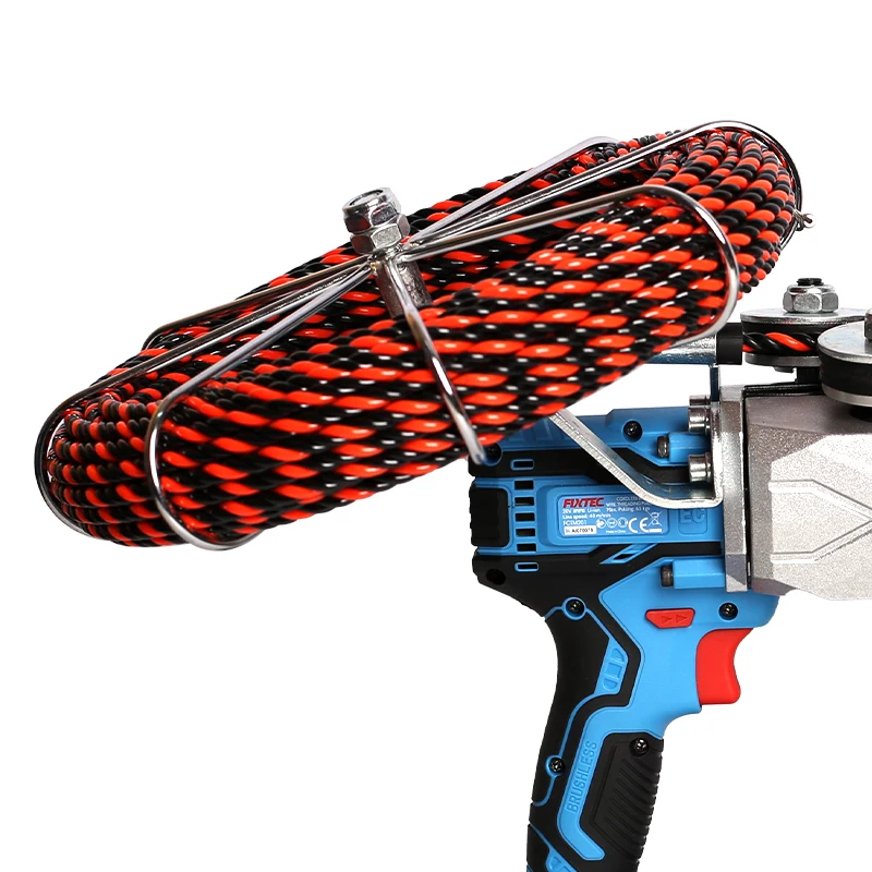 FIXTEC Threading Tool 20V Li-ion Battery Brushless 40m/min 20m Power Automatic Wire Cable Puller Threading Machine