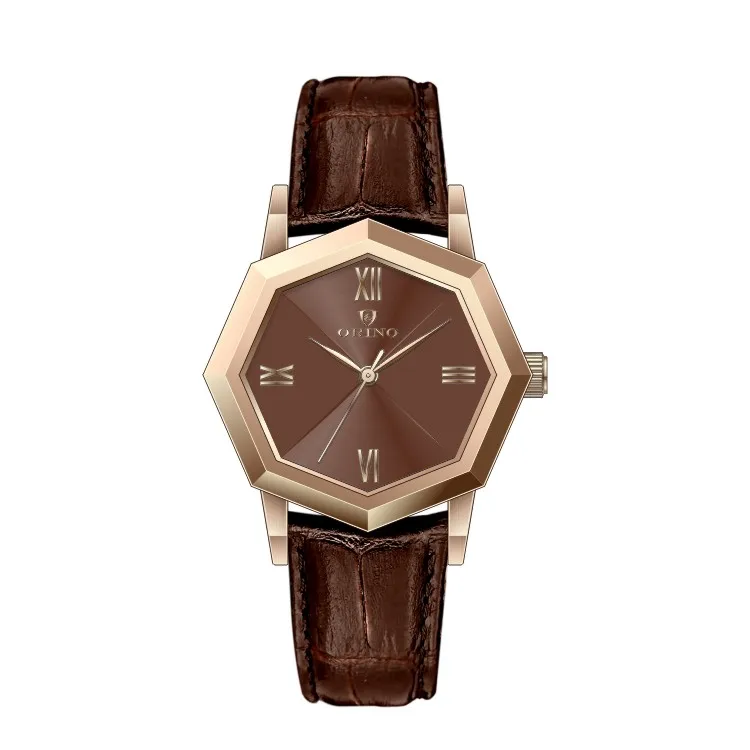Oem Odm Wholesale Price Luxury Irregular Stainless Steel Case Leather Watch Quartz Watches For Women