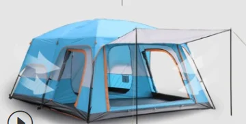 FunFishing Outdoor camping 6-8 people 8-12 people two room one hall camping tent