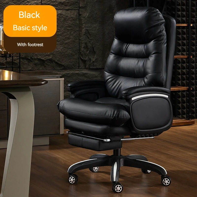 new luxury cheap footrest high back leather executive boss sleeping computer chair reclining swivel ergonomic office chair