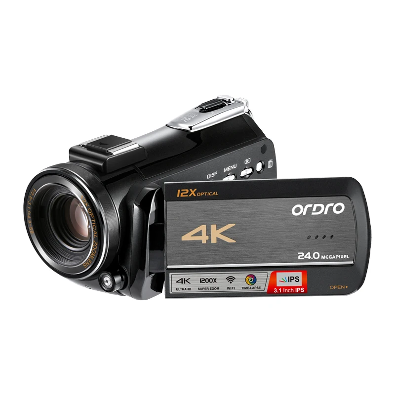 AC5 4K Live Streaming Camcorder Optical Zoom Video Camera  UHD 4K WIFI Vlog Camera