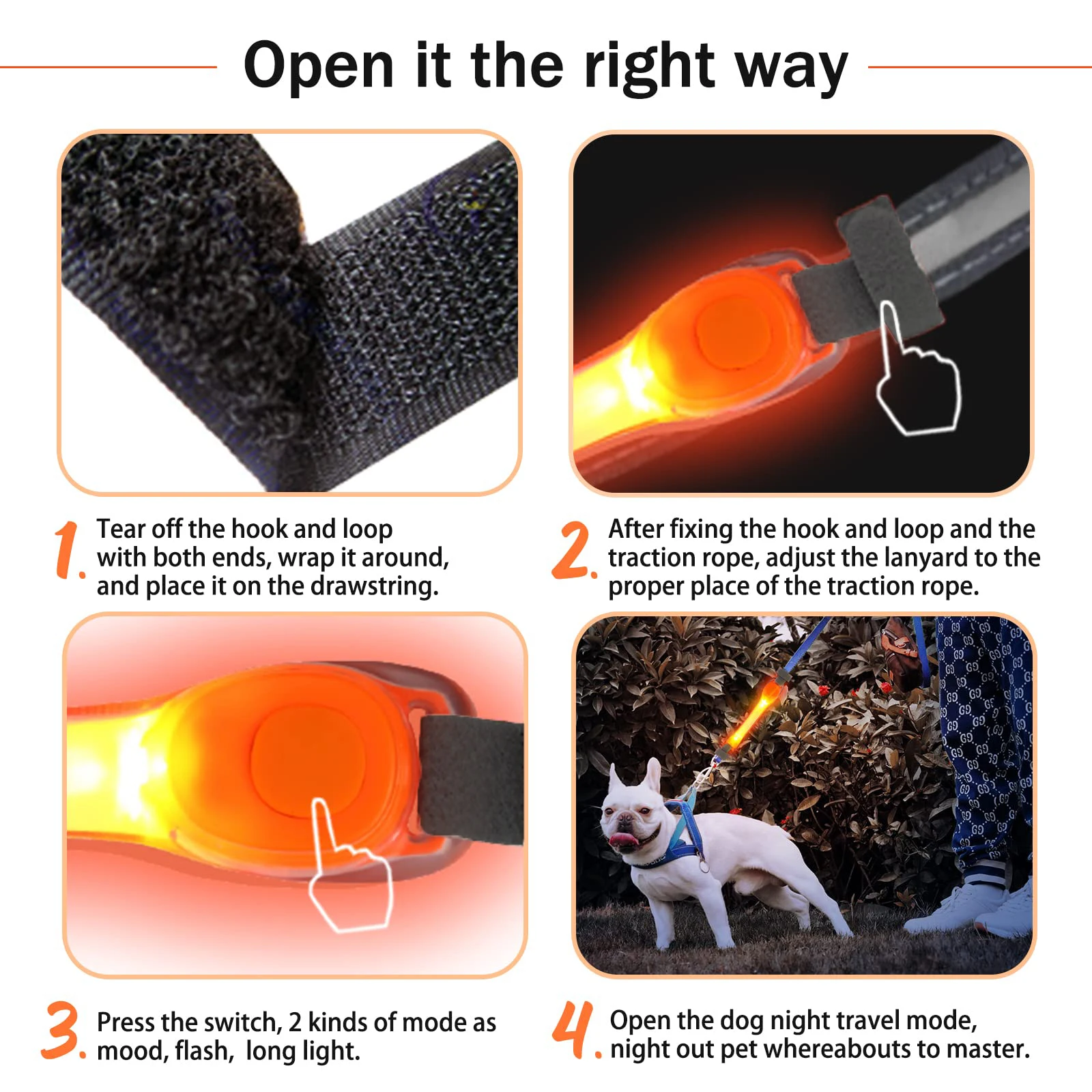 LED Dog Collar Waterproof pet Collar Flashing Dog Collar Visibility and Safety for Your Dogs