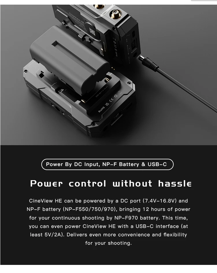 ACCSOON CineView HE 1080p 60fps 0.06s Latency portable Video Audio long range 1200ft Wireless Transmitter Receiver