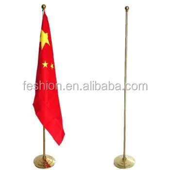 Adjustable Indoor Flagpoles Removable Indoor Floor Free Standing Flag Poles Stand Base For Indoor Flag Pole