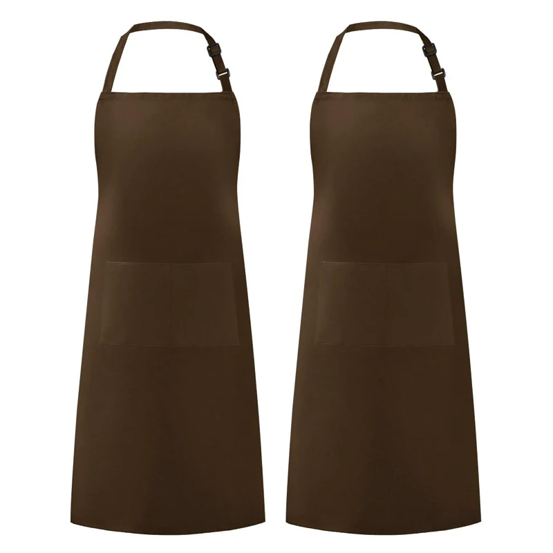 Cheap Wholesale Organic Cotton Aprons Unisex Custom Cooking Kitchen Chef Apron