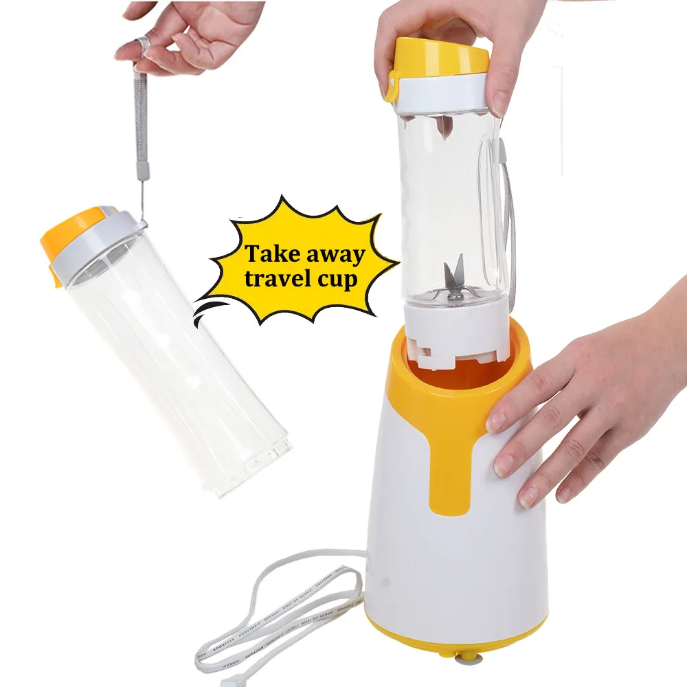 kitchen living mixer blender and smoothie maker juicer machine electric with cups plastic for drinks for retail store