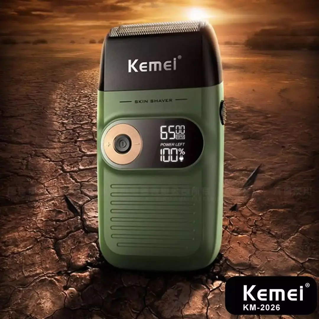 Professional hairdresser LCD digital display professional hairdresser Kemei 2026  hot selling professional barber