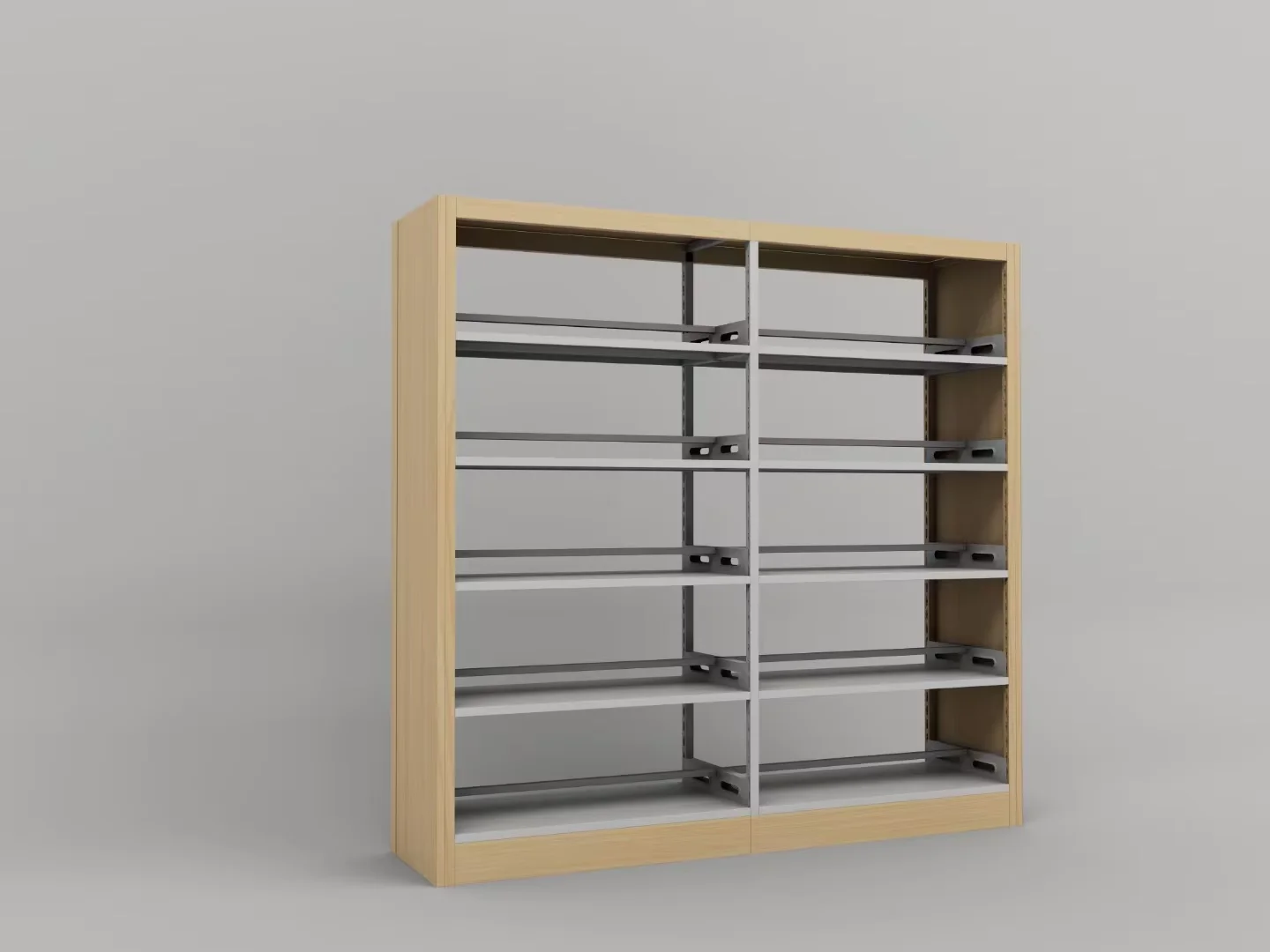 Super quality school library furniture bookshelves flat pack iron bookcase Shelving metal bookshelf steel book shelves