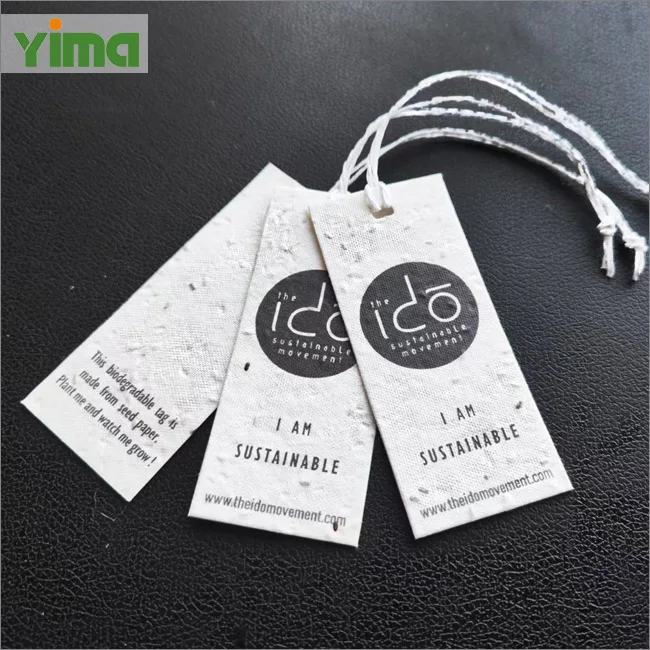Customized hang tag of any size combined with NFC and RFID technology in black and white color are suitable for high-end product