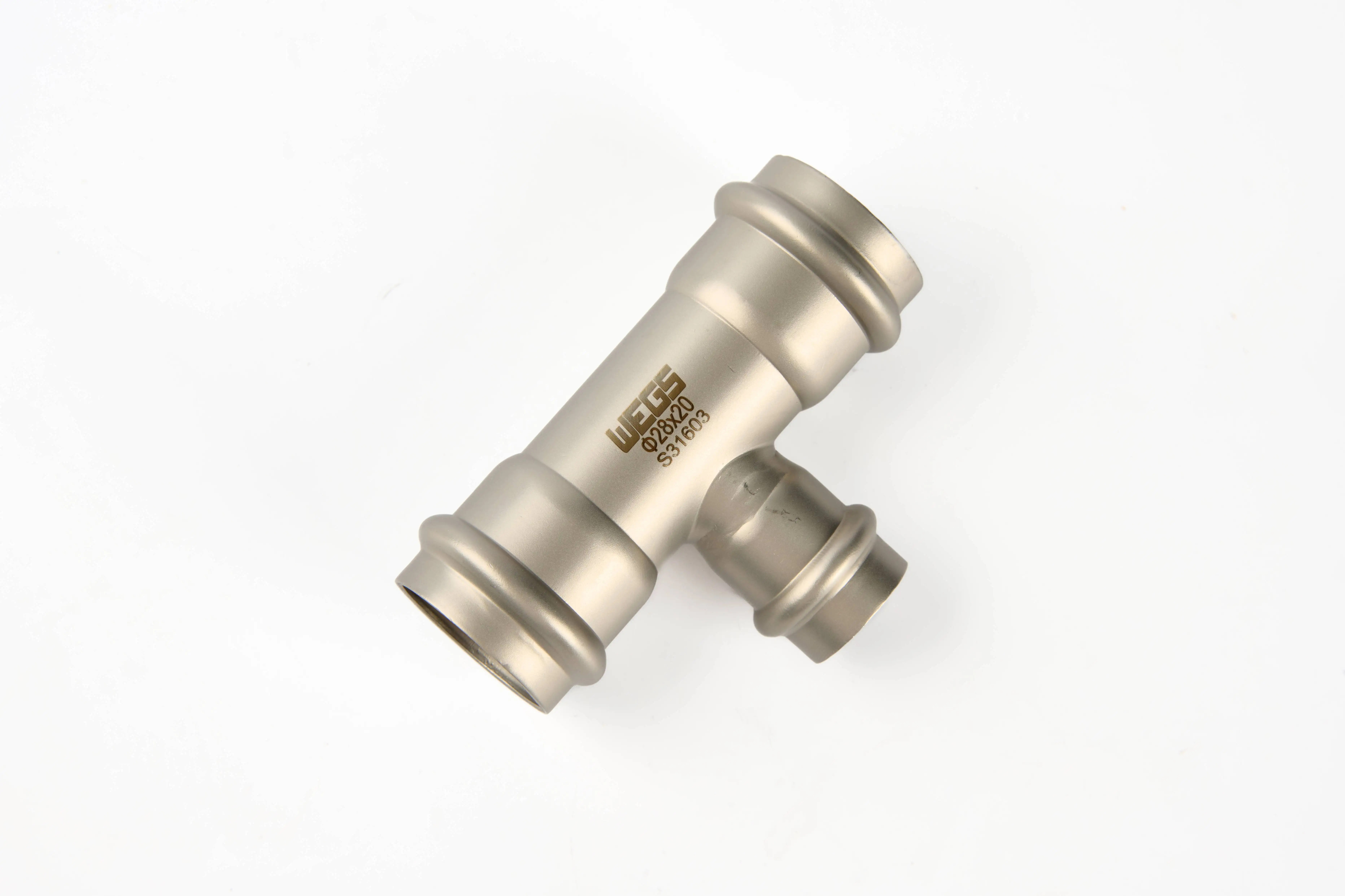 WEGS Stainless Steel pipe Fittings Tee Valve