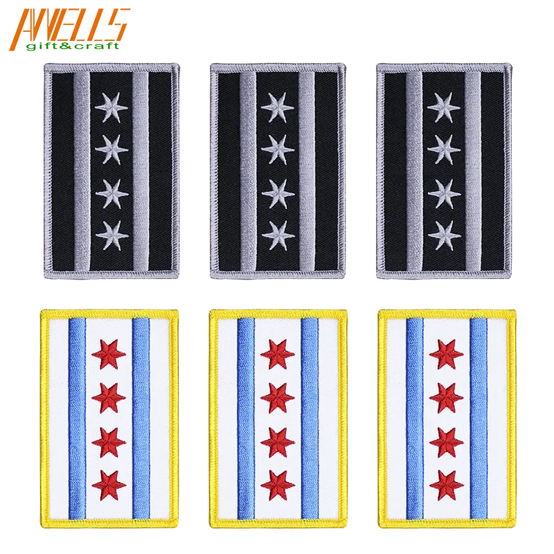 Embroidered Felt Hook and loop Peel and Stick Adhesive Iron-on School  Uniforms Jackets Logo College Letter Girl Scout Patches