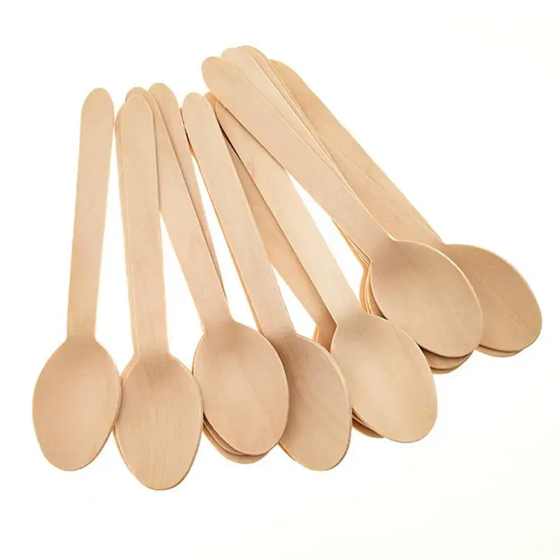 Eco- Friendly Biodegradable Disposable Cutlery Natural Wooden Fork