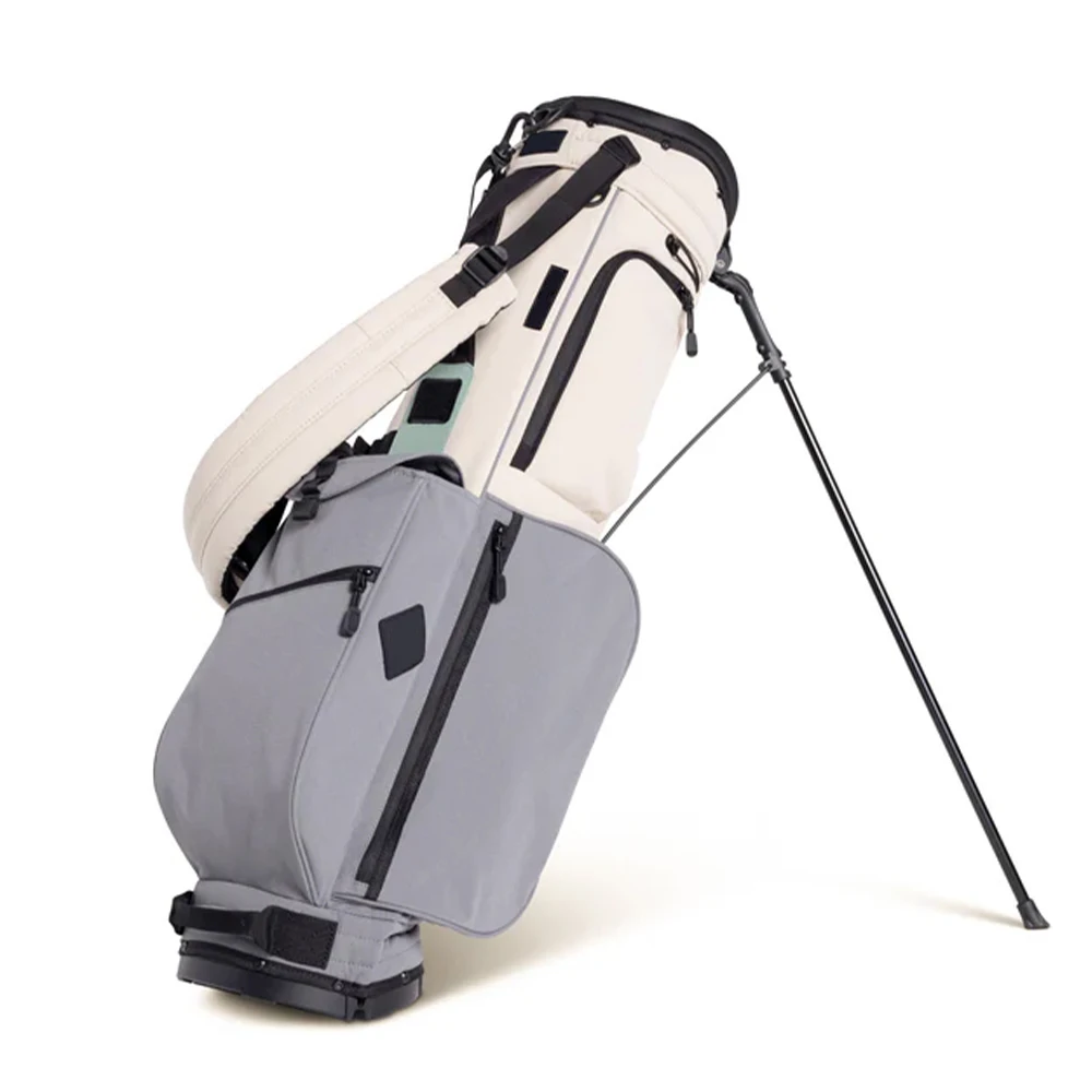 PRIMUS GOLF Wholesale Luxury golf stand bag leather customized 6/14 way ghost vessel jones stitch lightweight golf bag