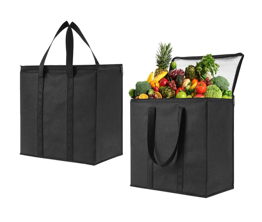 Non-Woven Insulated Tote Bags, Hot and Cold Lunch Bag Cooler Box , Perfect  Work, school, Office,picnic