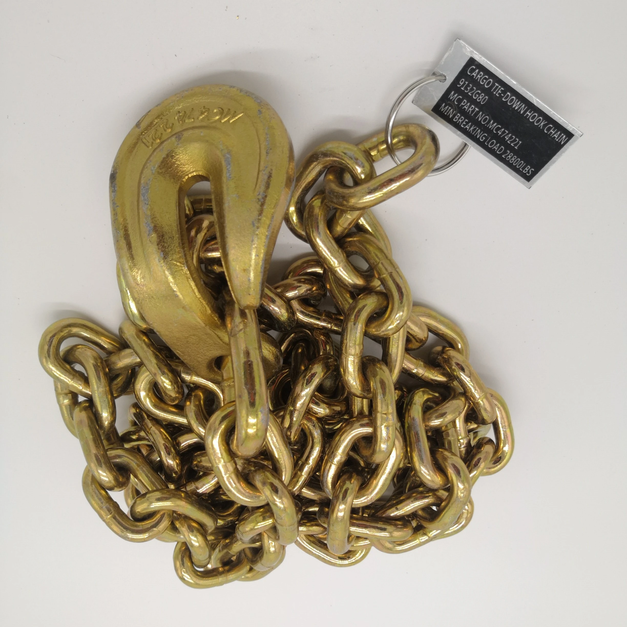 According To Customer Needs Top Quality Safty Cargo Tie Down Hook Galvanized Chain G80