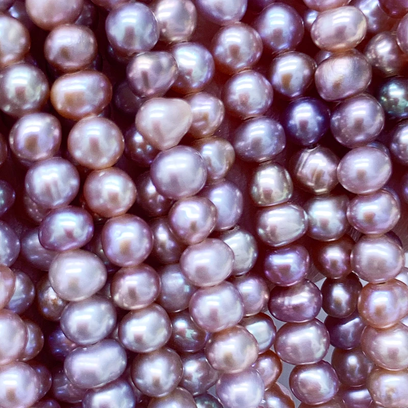 freshwater Purple candy 3-4mm pearl rainbpw vintage quiero wholesale pearls natural loose beads bulk for making Perlas sueltas