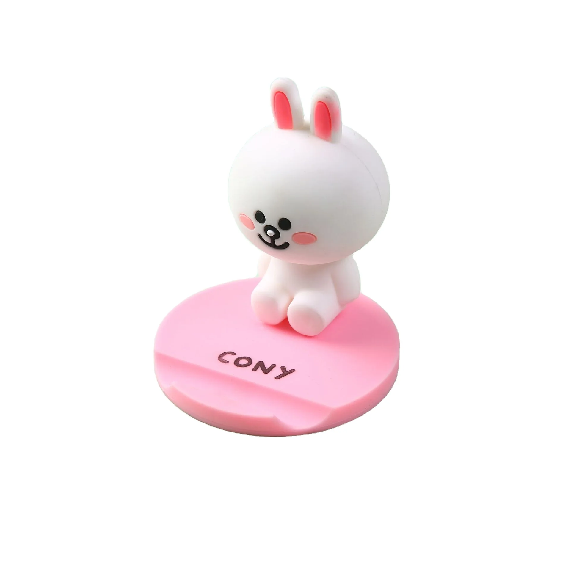 OEM Soft PVC Phone Stand 3D Mobile Holder Plastic Figure Phone Holder Stand