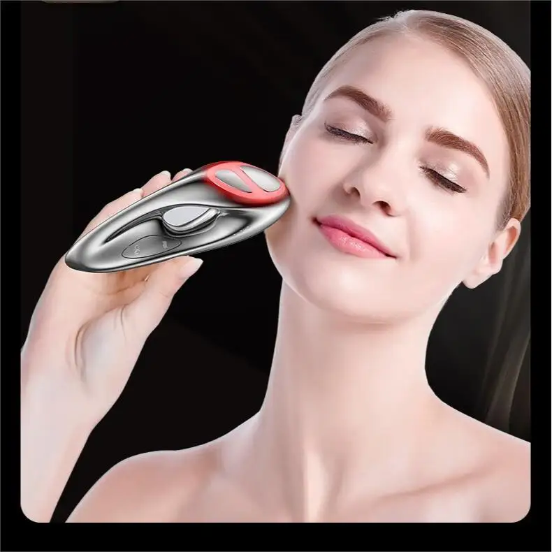 Micro-current Skin Rejuvenation Beauty Device LED Photon Skin-whitening Instrument Vibration Face Lifting Massager