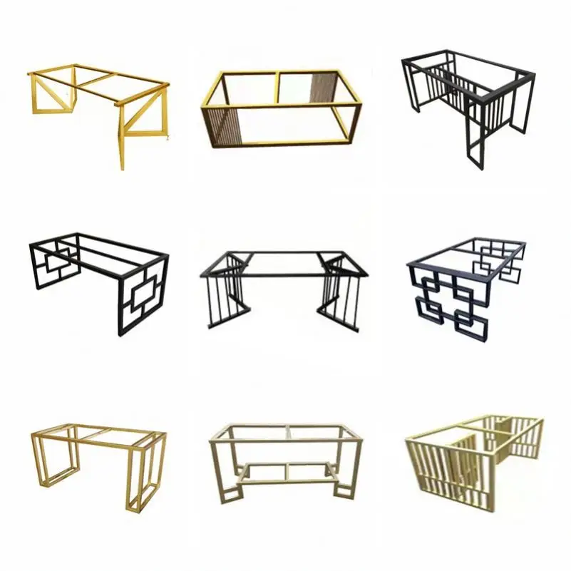 Tischgestell Modern Square Country Style Dining Office Furniture Computer Desk Leg Steel Metal Iron Table Bench Legs Table Frame