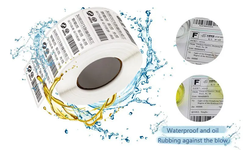 Barcode Blank Custom Waybill Private Packaging Direct Shipping Thermal Sticker Label Printer Paper Roll