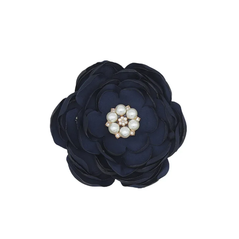 Chinese factory rose make satin ribbon high quality multi-color stock woven chiffon cut flowers fabrics for dress