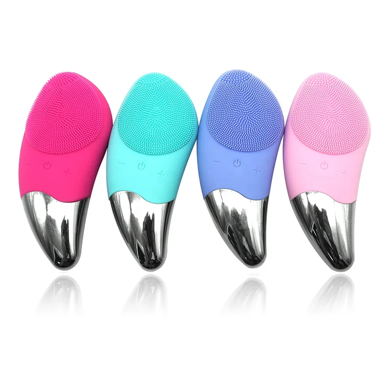 2021 2022 Mini facial brush electric rotate wash silicone facial cleansing brush