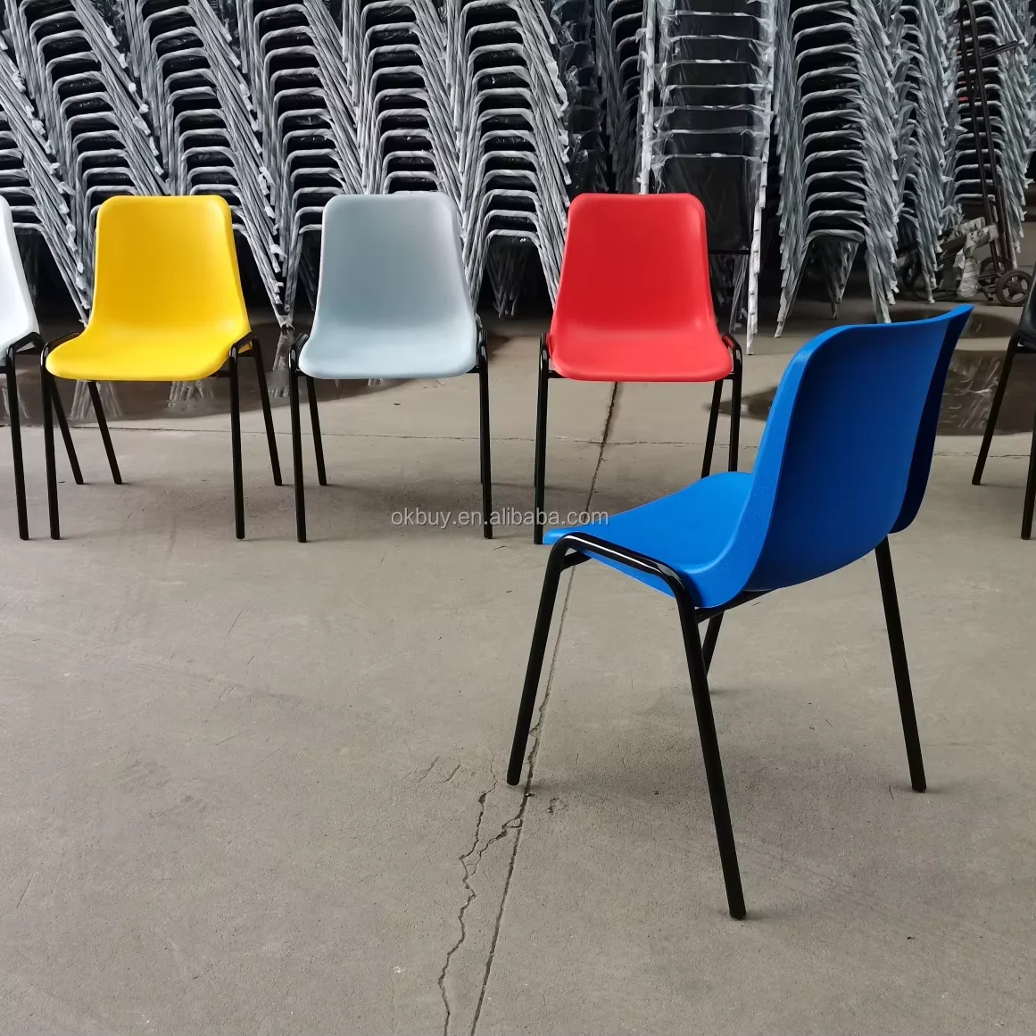 stackable design standard size classroom manufacturer modern cheap study used plastic furniture school chair