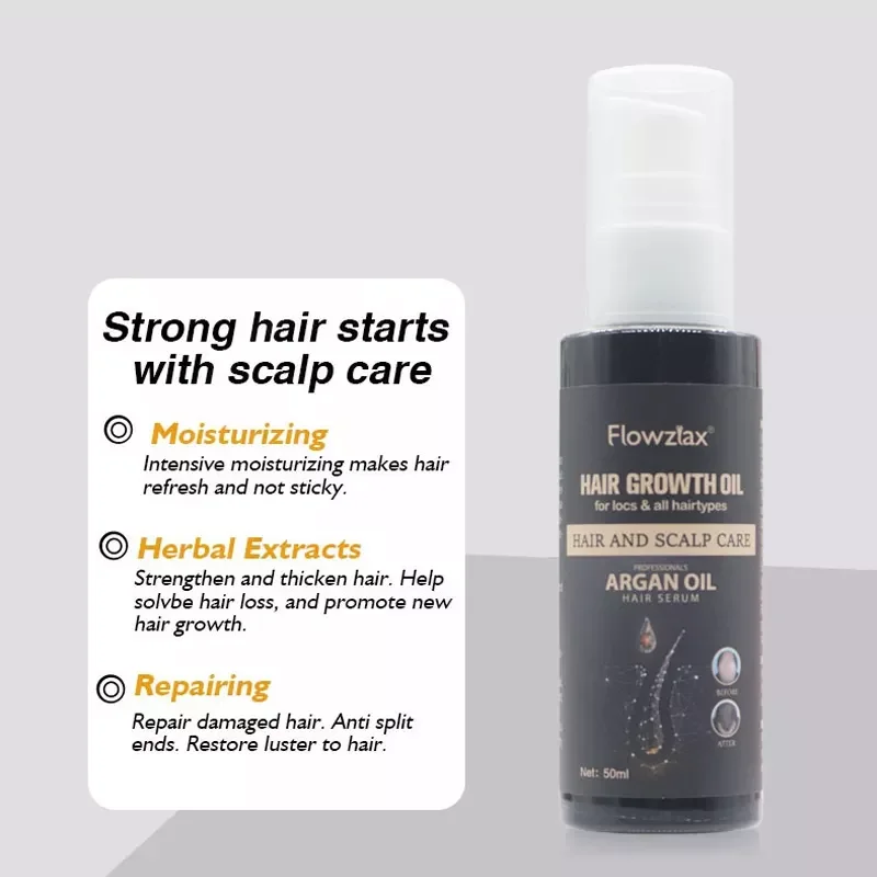 Private Label Natural Organic Vegan Treatment for Baldness Hair Growth Essential Oil Herbal Anti-Hair Loss Hair Growth Oil