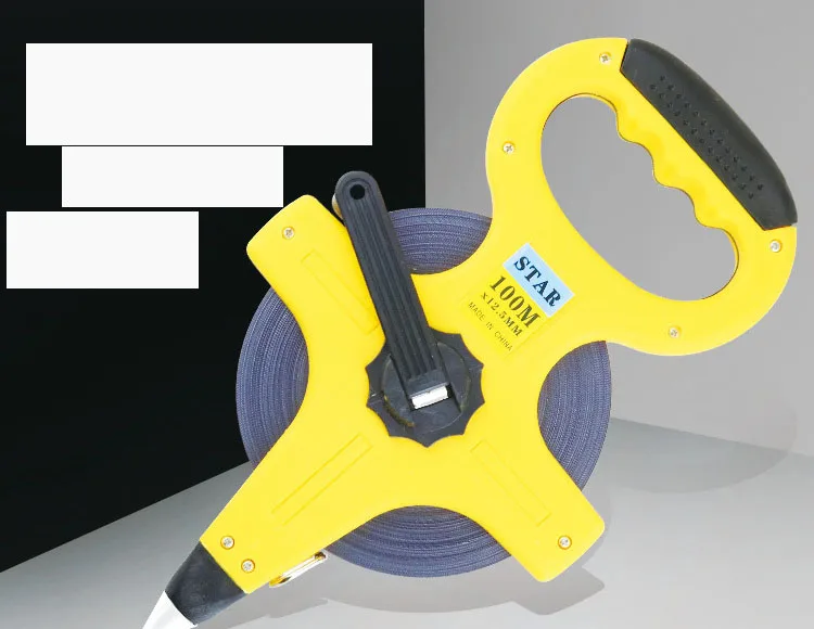 Custom 30m 50m 100m Plastic Shelf Stainless Steel Hand-operated Measuring Tape Engineering Measuring Tape Inserting Floor Rule