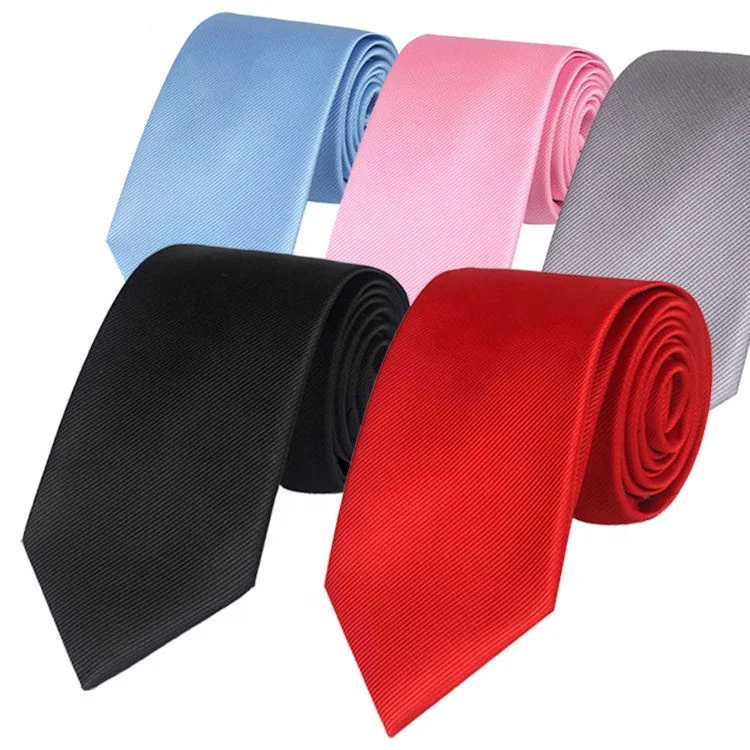 Tking High Visibility Polyester Custom Woven Tie Men Print Chambray Cheap School Uniform Neckties Company Logo Ties For Custom