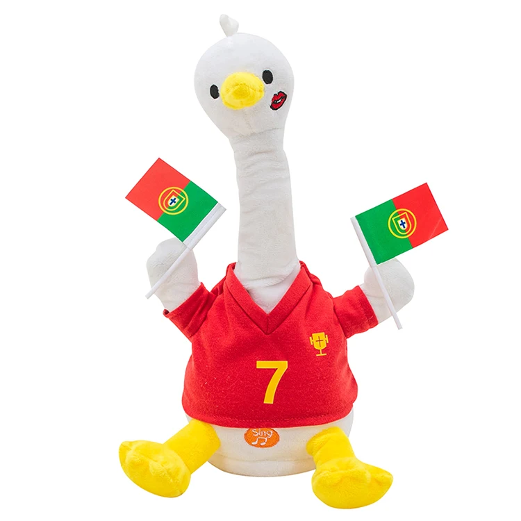 Stuffed Animal Duck Toy Singing Repeating Dancing Electronic Plush Toys Duck