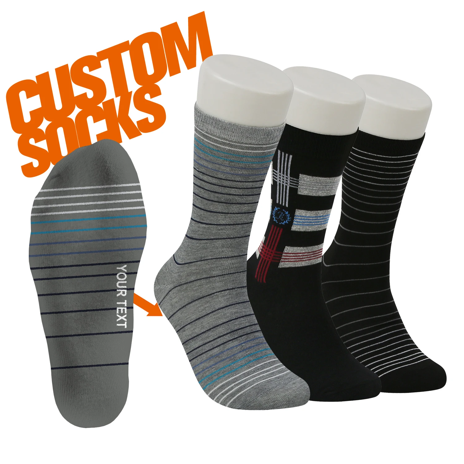 RJ-II-0348 custom logo mens elegant socks mens casual socks