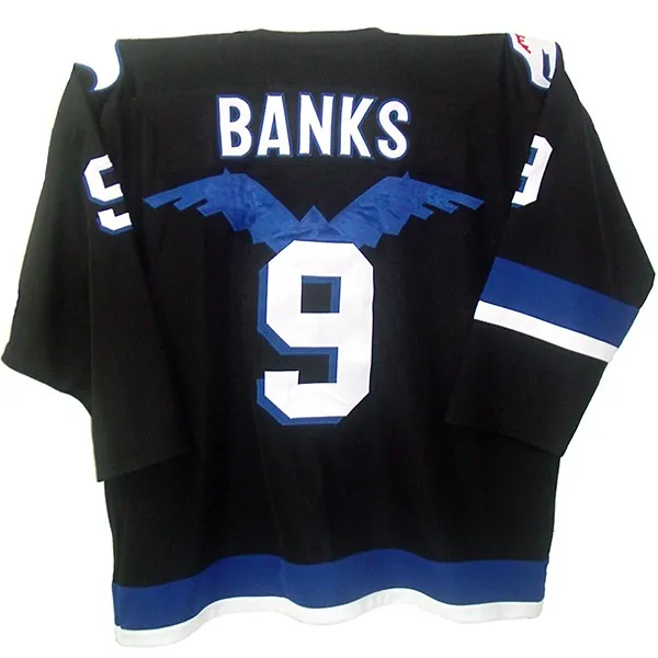 Wholesale Gordon Bombay #9 Jersey Mighty Ducks Hawk Banks Number Nine McGill #7 Movie Ice Hockey Jerseys Stitched