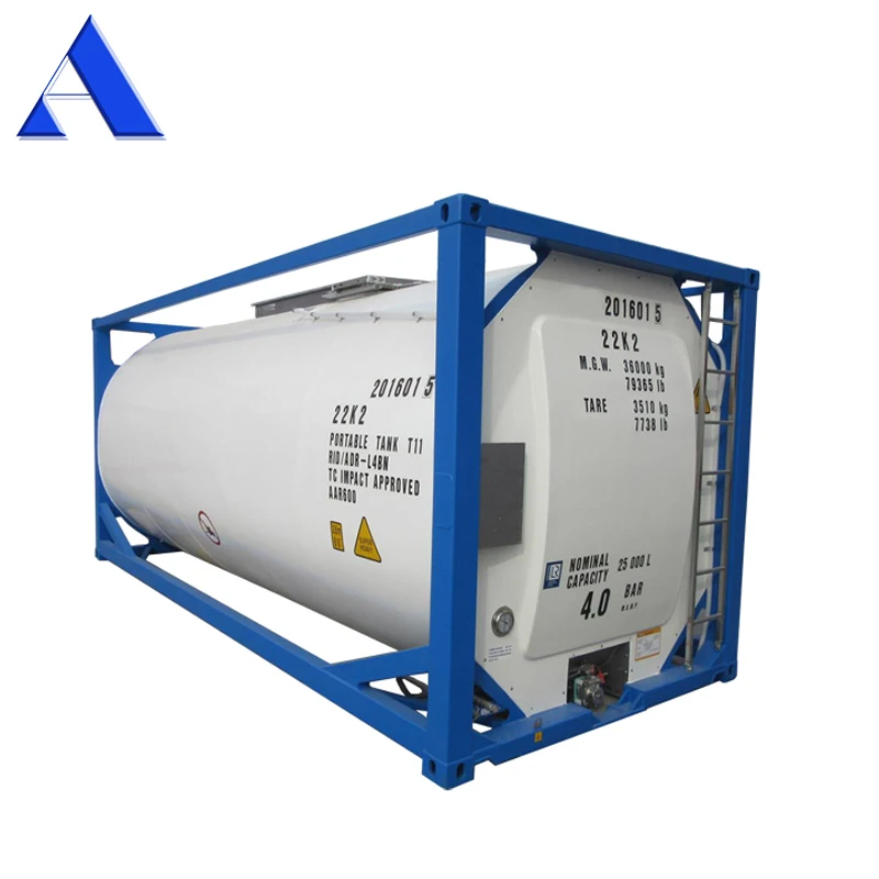 ASME Standard Steam Heating System Food Grade New T11 ISO Tank Container 20ft Tank Container