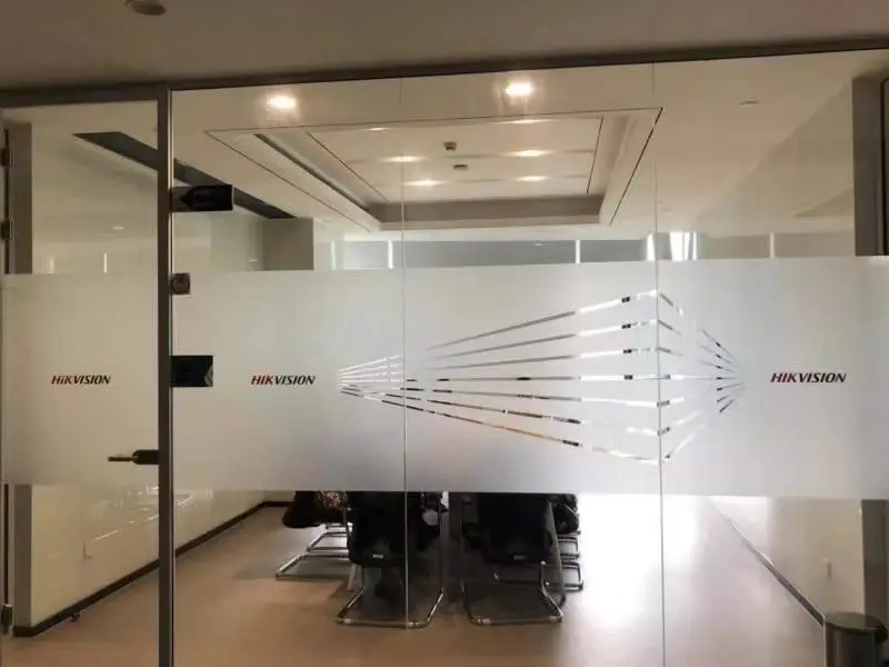The pattern is carved on the glass film