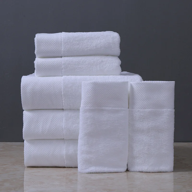 wholesale  Cotton towel 5 Star Luxury Hotel Bath Towel Sets /Hand Towels For Hotel Spa Salon Usage