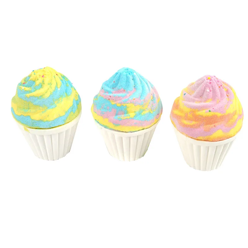 Wholesale Custom Shower Bombs Ice Cream Handmade Vegan Bubble Kids Donut Cupcake Scented Bath Bomb Gift Set