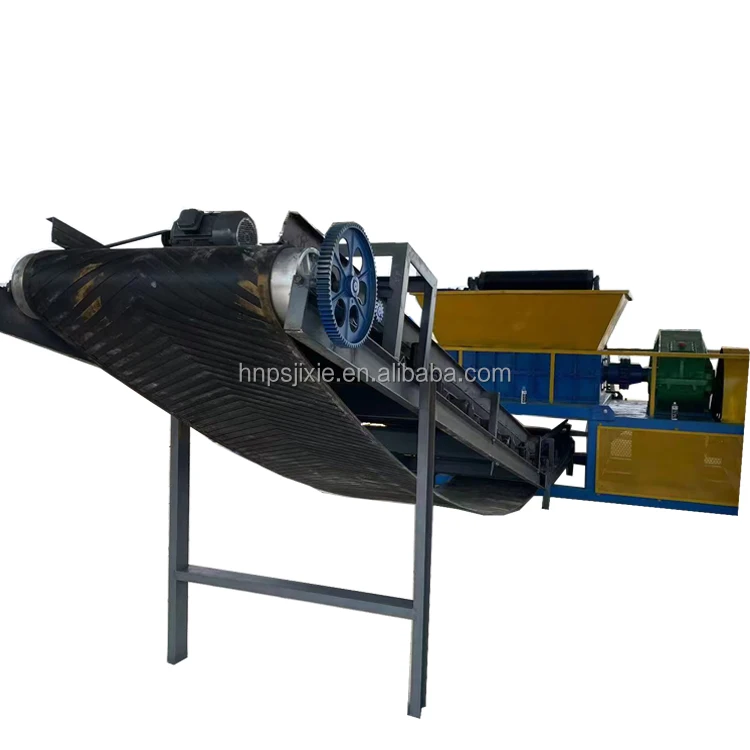 Electronic waste packaging barrel shredder/Tearing and regeneration of wooden pallets