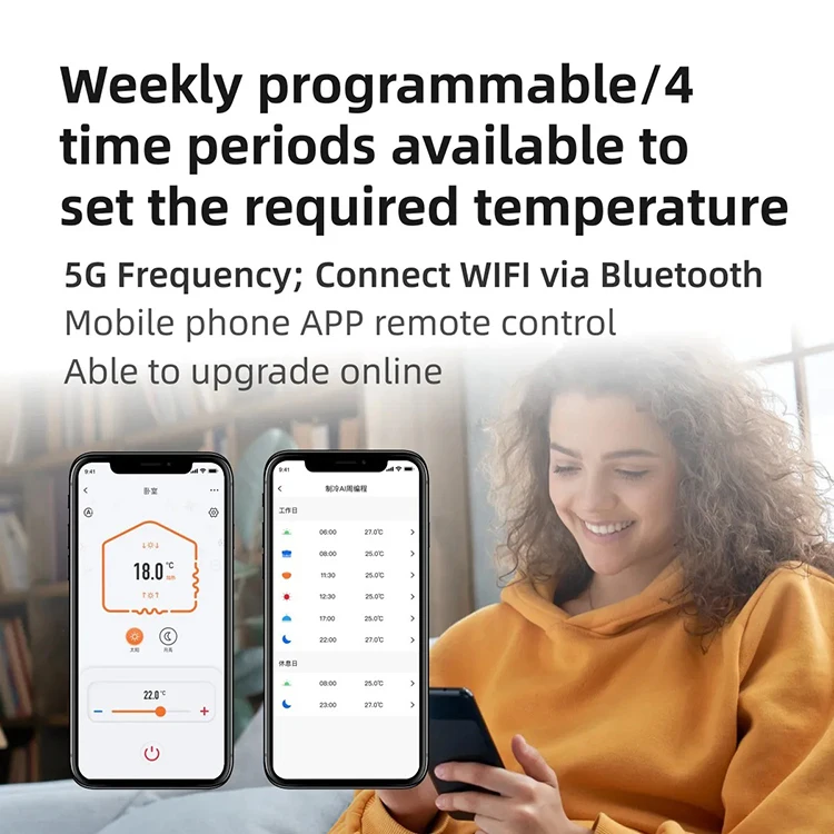Touch Screen Heating Smart Thermostat for Floor Heating Electric 16a/Gas Boiler/Underfloor Temperature Control