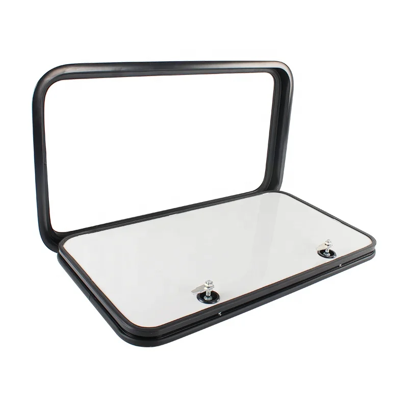 TYTXRV Motorhome Parts RV Luggage Door 347*295mm Aluminum Alloy Caravan Baggage Door Heavy Duty Storage Door with Lock
