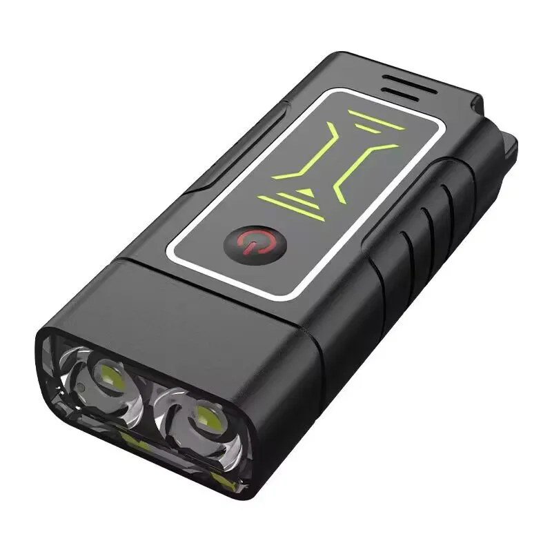 Портативный мини-фонарик IPX5 для пеших прогулок со встроенным аккумулятором type-C светодиодный фонарик с сильным освещением