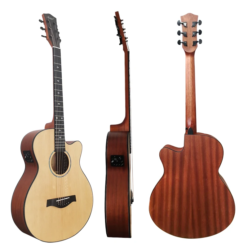 Aiersi factory handmade custom acoustic electric guitar