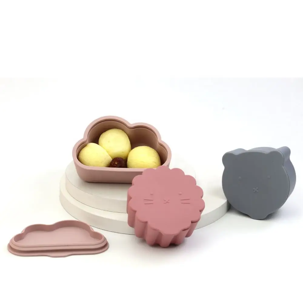 bpa free Dishwasher Cute funny kitten food Containers  Nuts and Dried Fruit Snack Box for children